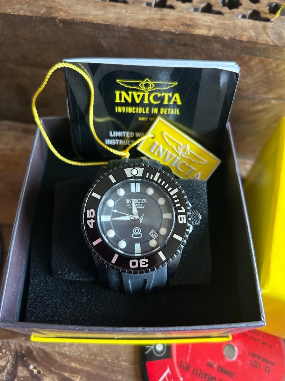 INVICTA Grand Diver Automatic movement Black & White Men's Watch model #20206